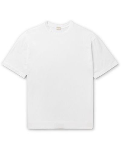 Massimo Alba Nevis Organic Cotton-jersey T-shirt - White