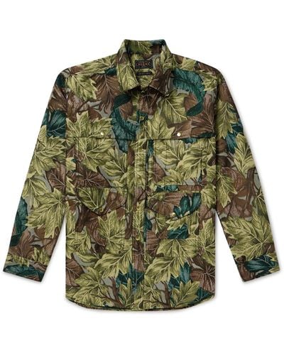 Beams Plus Adventure Jacquard Shirt Jacket - Green