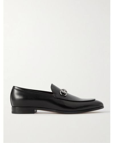 Gucci Horsebit Leather Loafers - Black