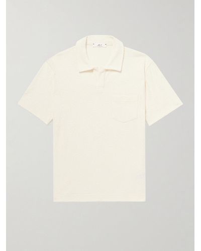 MR P. Cotton-terry Polo Shirt - Natural