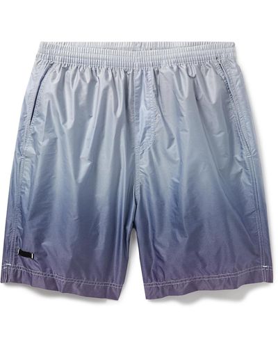 True Tribe Neat Steve Mid-length Iridescent Dip-dyed Econyl® Swim Shorts - Blue