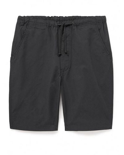 Orslow Straight-leg Cotton-ripstop Drawstring Shorts - Gray