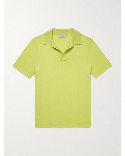 Gabriela Hearst Stendhal Cashmere Polo Shirt - Yellow