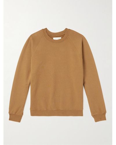 Les Tien Garment-dyed Cotton-jersey Sweatshirt - Natural
