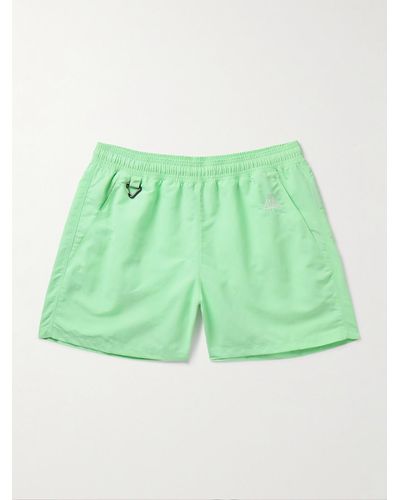Nike Acg Reservoir Goat Wide-leg Logo-embroidered Nylon Shorts - Green