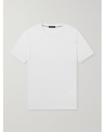 Loro Piana T-shirt in lino - Bianco