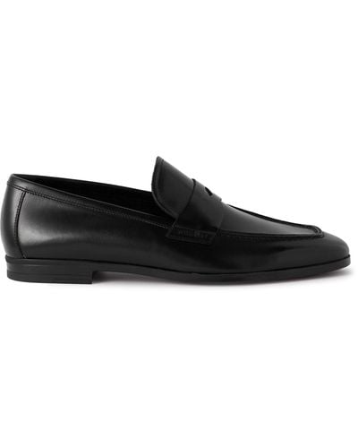 Tom Ford Sean Leather Penny Loafers - Black