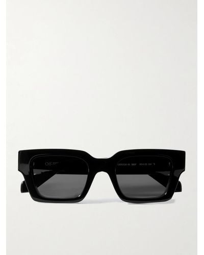 Off-White c/o Virgil Abloh Virgil D-frame Acetate Sunglasses - Black