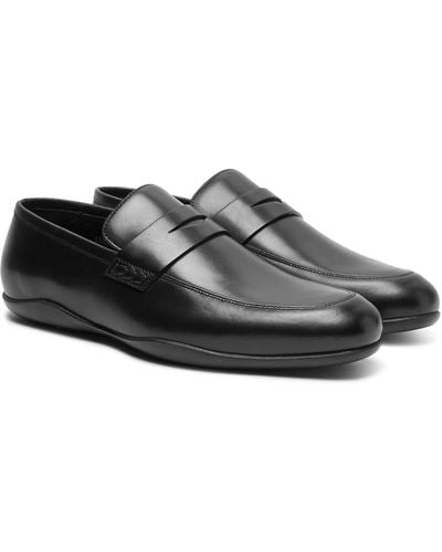 Harry's Of London Downing Leather Penny Loafers - Black