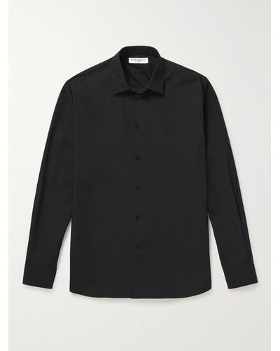 Saint Laurent Slim-fit Cotton Shirt - Black