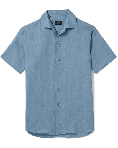 Brioni Linen Shirt - Blue