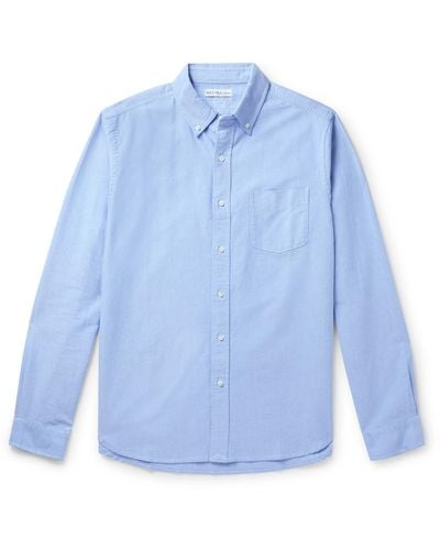 Alex Mill Button-down Collar Cotton Oxford Shirt - Blue