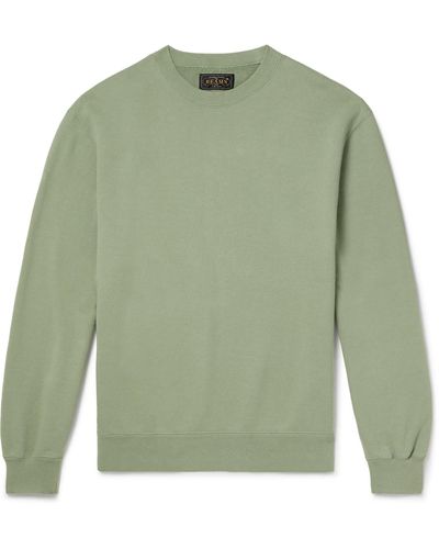Beams Plus Cotton-jersey Sweatshirt - Green