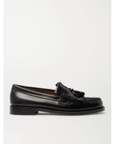 G.H. Bass & Co. Weejuns Layton Kiltie Moc Ii Leather Tasselled Loafers - Black