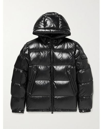 Moncler Ecrins Quilted Shell Hooded Down Jacket - Nero