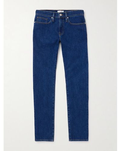 FRAME Jeans slim-fit in denim L'Homme - Blu