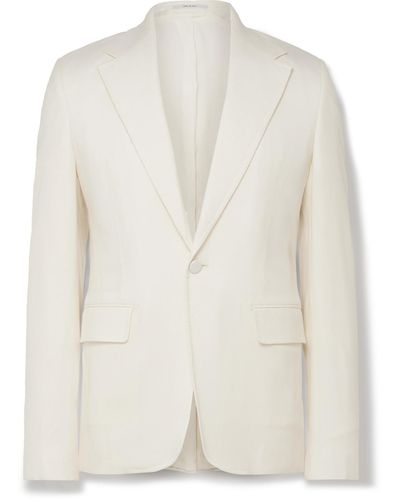 Gabriela Hearst Leiva Slim-fit Wool-twill Suit Jacket - White
