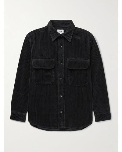 NN07 Folmer 1725 Cotton-corduroy Overshirt - Black