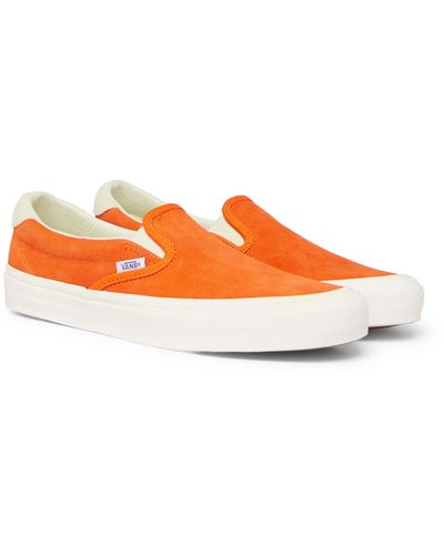 Vans Og 59 Lx Suede Slip-on Sneakers - Orange