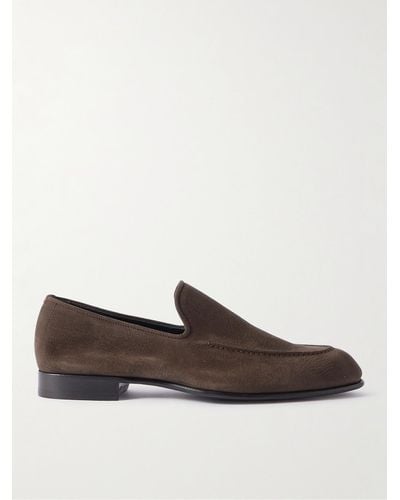 Brioni Suede Loafers - Brown