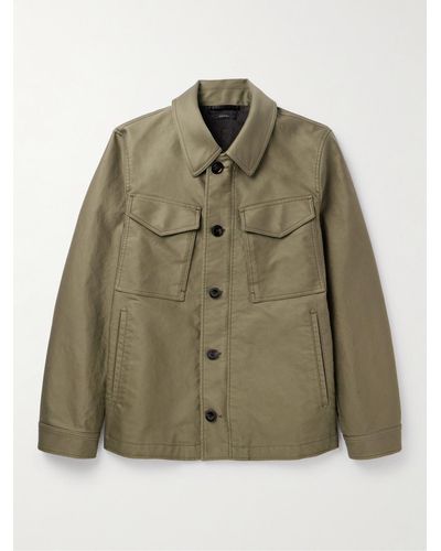 Tom Ford Cotton-twill Jacket - Green