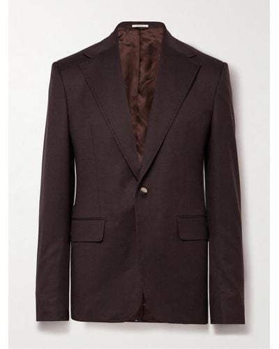 Gabriela Hearst Leiva Slim-fit Wool-twill Suit Jacket - Black