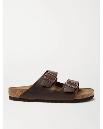 Birkenstock Arizona Oiled-leather Sandals - Brown