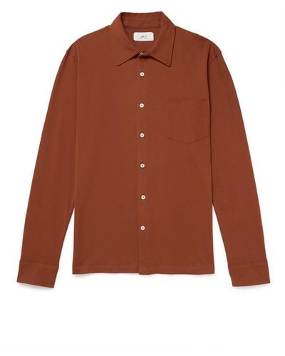 MR P. Cotton-jersey Shirt - Brown