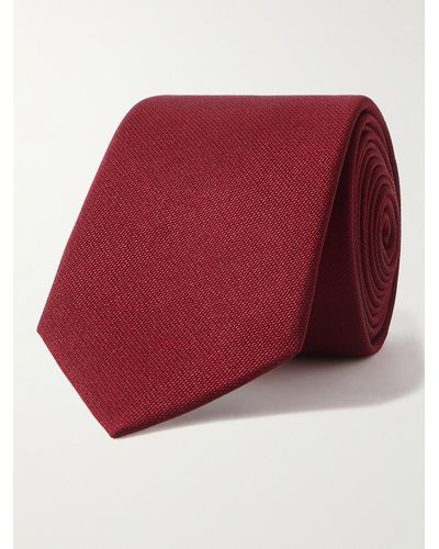 Lanvin 7cm Silk-grenadine Tie - Red