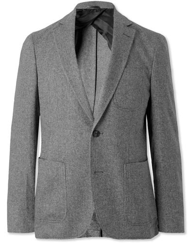 MR P. Slim-fit Donegal Tweed Blazer - Gray
