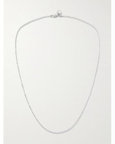 Neighborhood Silver-tone Chain Necklace - White