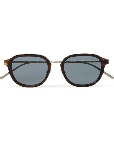 Berluti D-frame Tortoiseshell Acetate Sunglasses - Brown