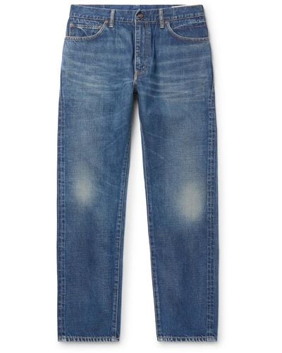 Visvim Social Sculpture 21 Slim-fit Straight-leg Jeans - Blue