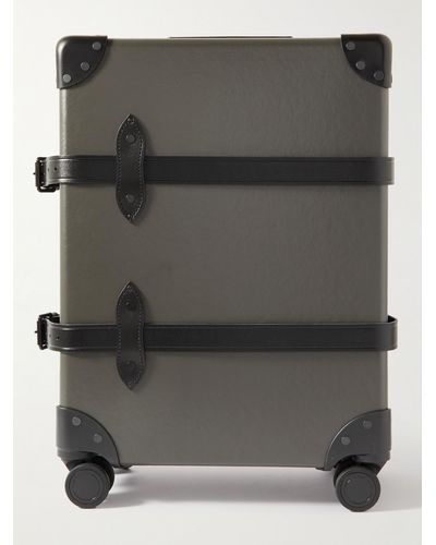 Globe-Trotter Centenary Handgepäckkoffer mit Lederbesätzen - Grau