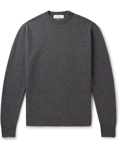 Jil Sander Boiled Wool Sweater - Gray