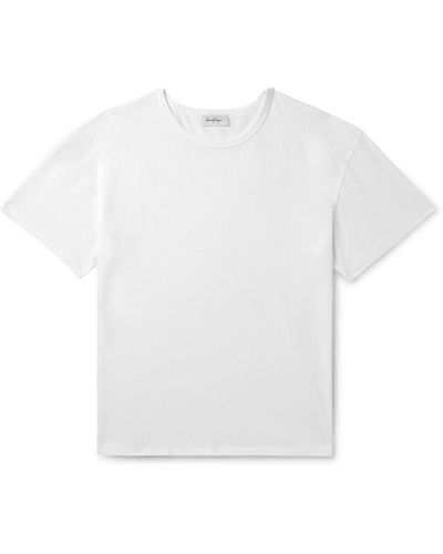 Second Layer Baggy Cotton-jersey T-shirt - White