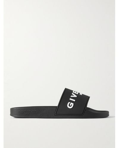 Givenchy Slide in gomma con logo goffrato - Bianco
