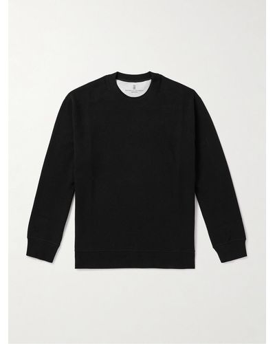 Brunello Cucinelli Cotton-blend Jersey Sweatshirt - Black