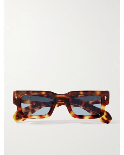 Jacques Marie Mage Ascari Square-frame Tortoiseshell Acetate Sunglasses - Multicolour