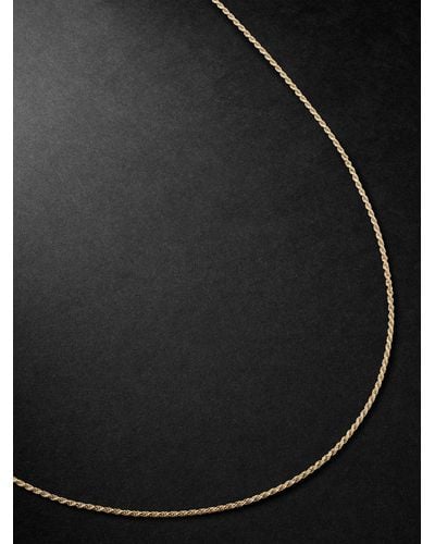 Sydney Evan Gold Chain Necklace - Black