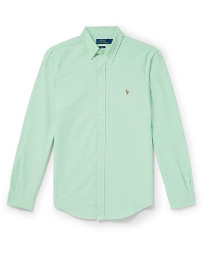 Polo Ralph Lauren Button-down Collar Cotton Oxford Shirt - Green