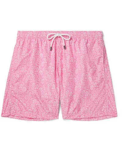 Anderson & Sheppard Floral-print Shell Swim Shorts - Pink
