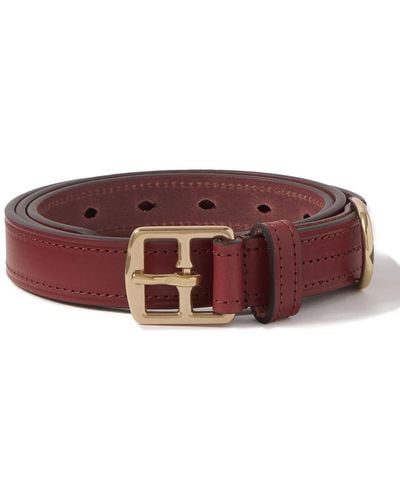 Anderson's 2.5cm Leather Belt - Brown