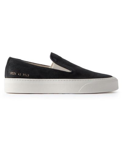 Common Projects Suede Slip-on Sneakers - Black