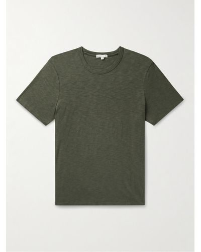 Onia Cotton-blend Jersey T-shirt - Green