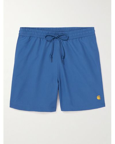 Carhartt Straight-leg Mid-length Swim Shorts - Blue