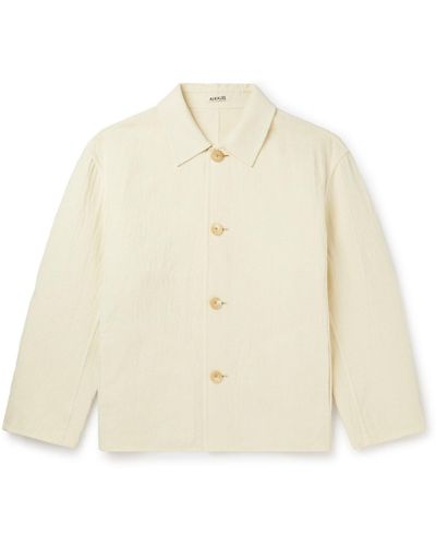 AURALEE Cotton-blend Jacket - Natural