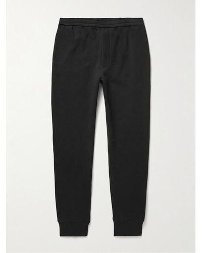 The Row Edgar Tapered Cotton-jersey Joggers - Black