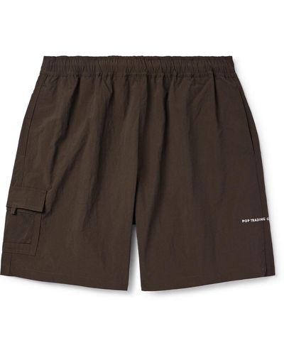 Pop Trading Co. Nylon Cargo Shorts - Gray