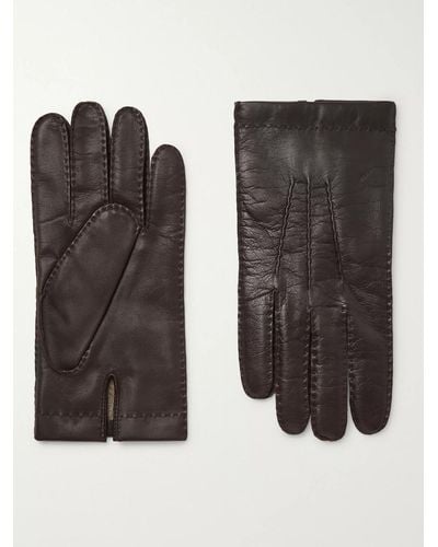 Dents Shaftesbury Touchscreen Cashmere-lined Leather Gloves - Black